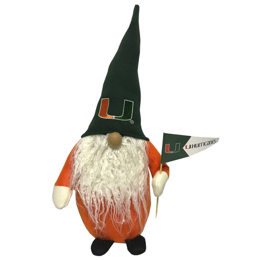 Green Miami Hurricanes 12'' Gnome