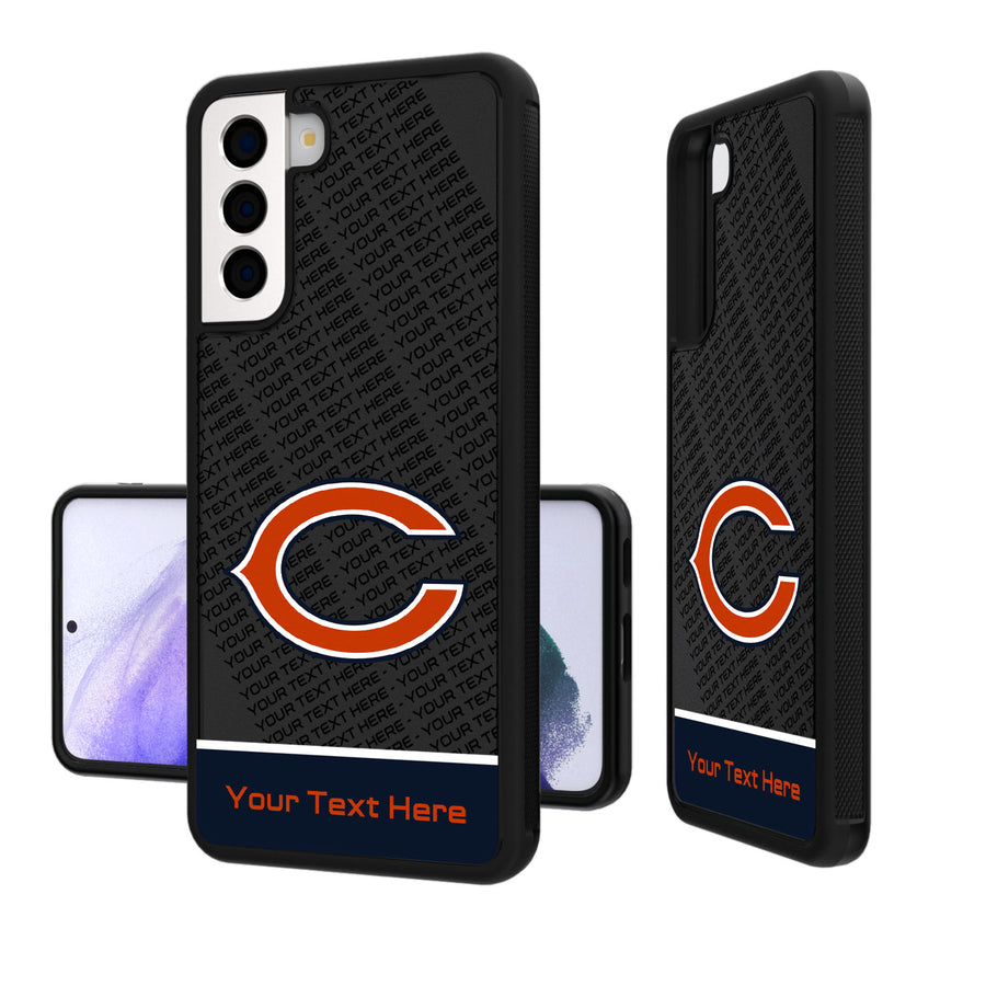 Chicago Bears Personalized EndZone Plus Design Galaxy Bump Case