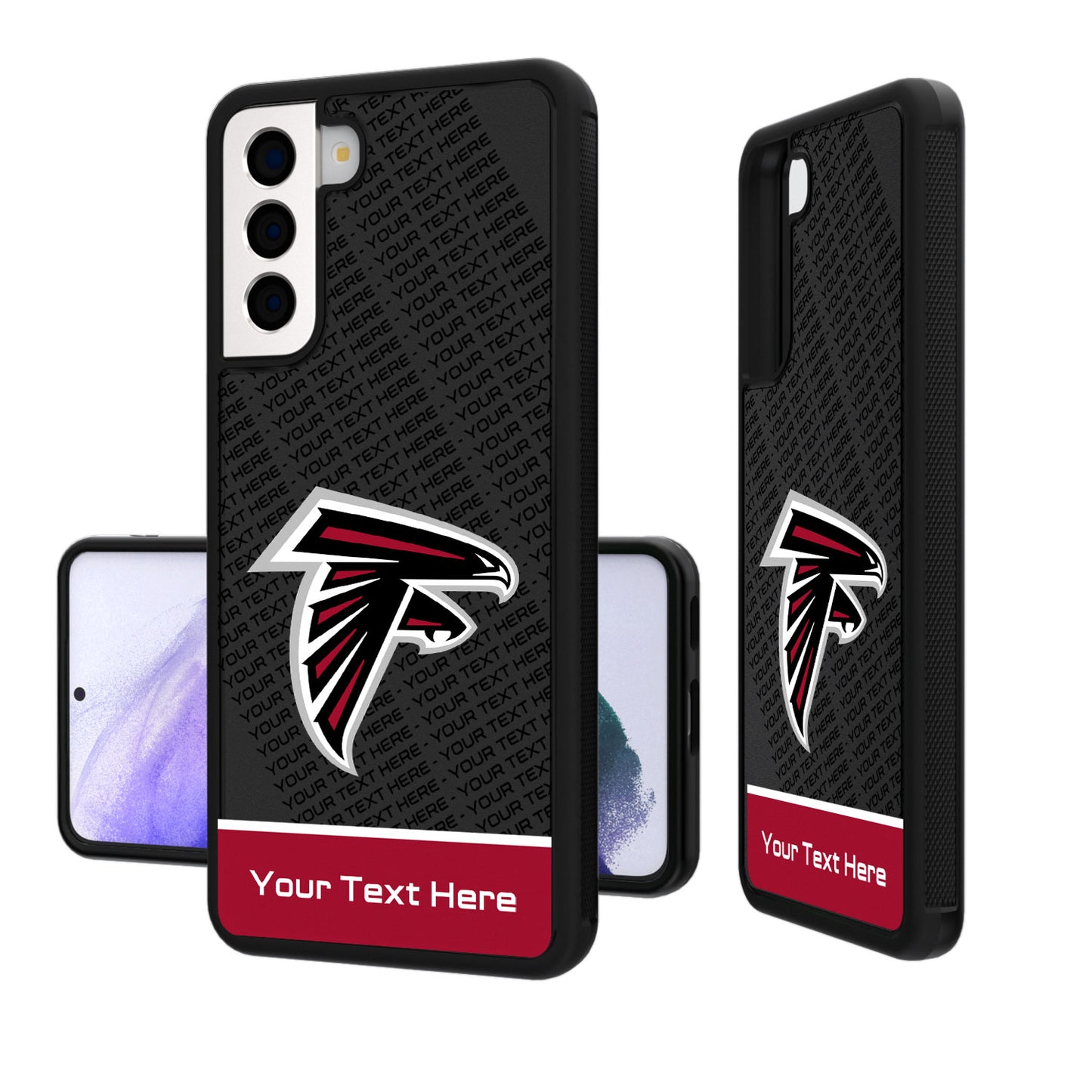 Atlanta Falcons Personalized EndZone Plus Design Galaxy Bump Case