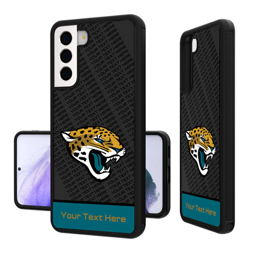 Jacksonville Jaguars Personalized EndZone Plus Design Galaxy Bump Case