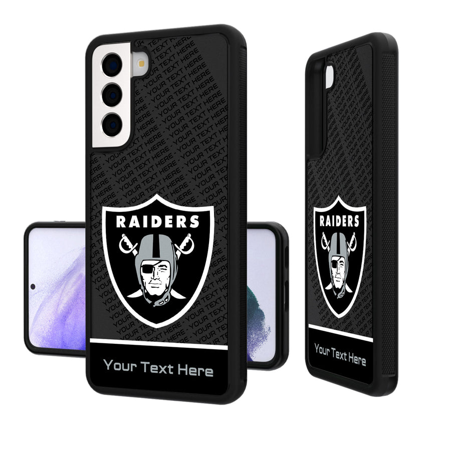 Las Vegas Raiders Personalized EndZone Plus Design Galaxy Bump Case