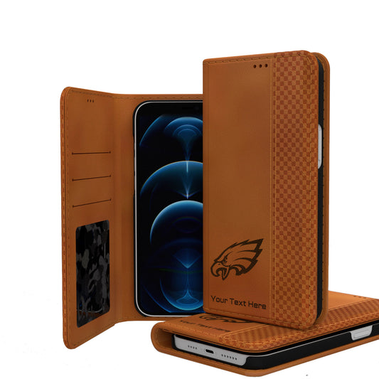 Philadelphia Eagles Personalized Burn Design iPhone Folio Case