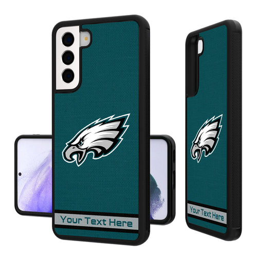 Philadelphia Eagles Personalized Stripe Design Galaxy Bump Case