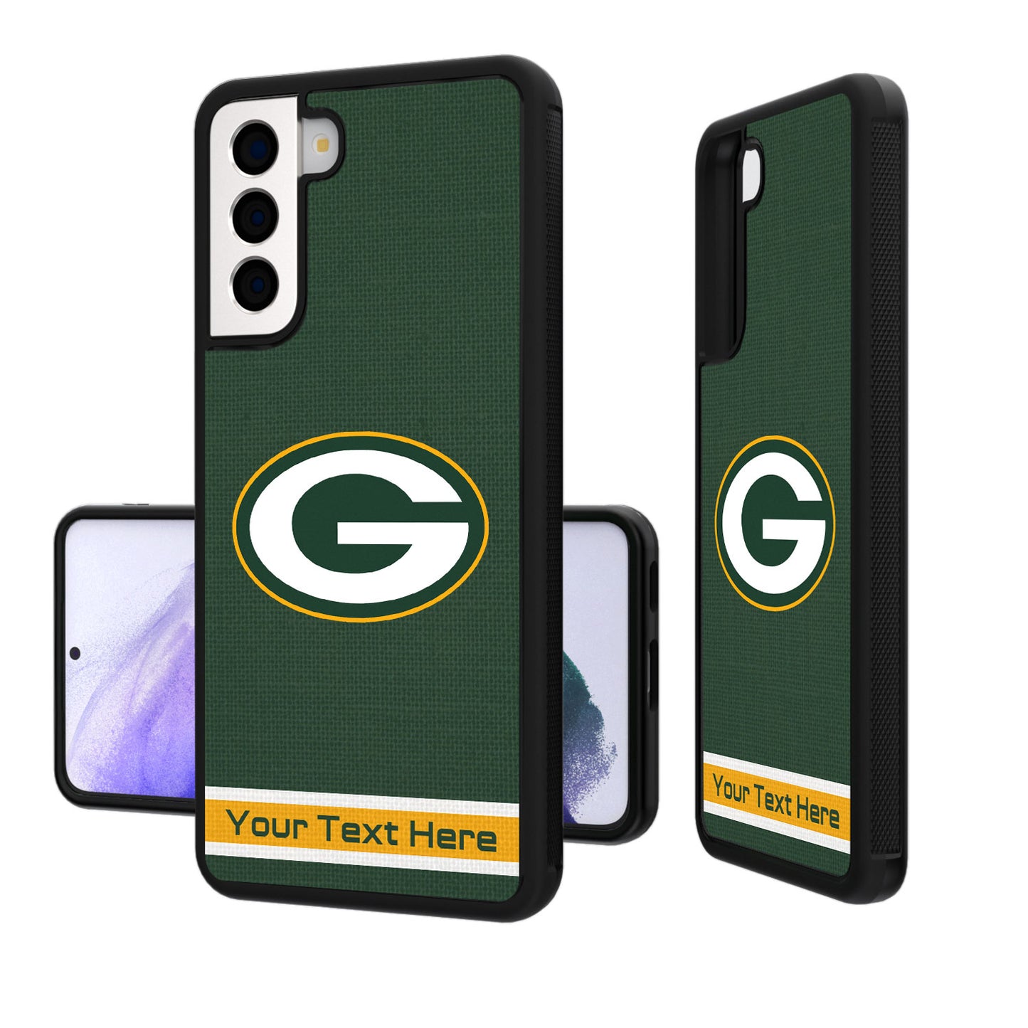 Green Bay Packers Personalized Stripe Design Galaxy Bump Case