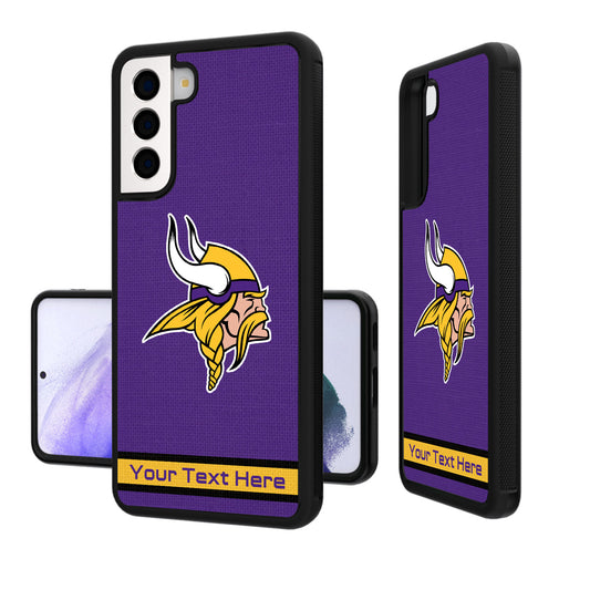 Minnesota Vikings Personalized Stripe Design Galaxy Bump Case