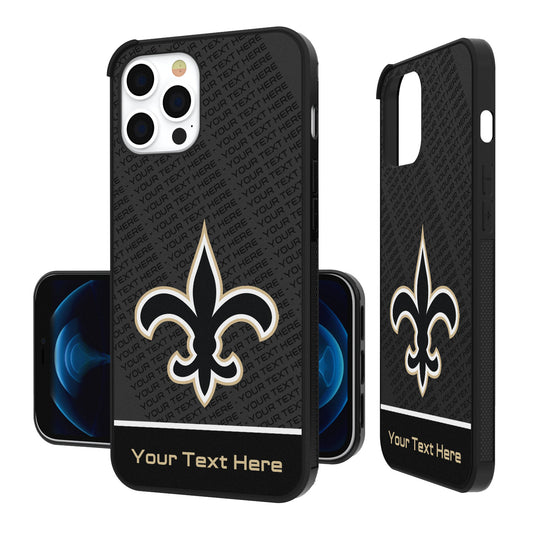 New Orleans Saints Personalized EndZone Plus Design iPhone Bump Case