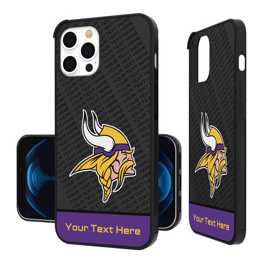 Minnesota Vikings Personalized EndZone Plus Design iPhone Bump Case