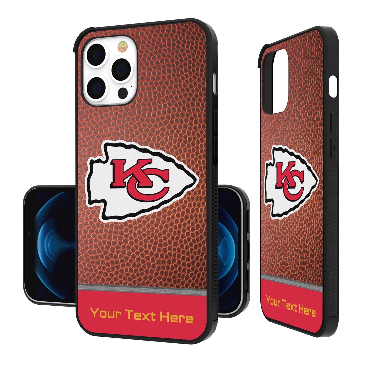 Kansas City Chiefs Personalized Football Design iPhone Bump Case