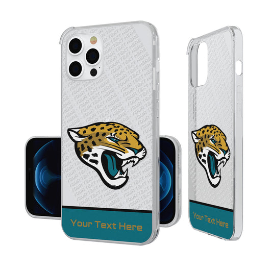 Jacksonville Jaguars Personalized Endzone Plus Design iPhone Clear Case