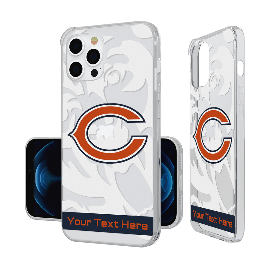 Chicago Bears Personalized Tilt Design iPhone Clear Case