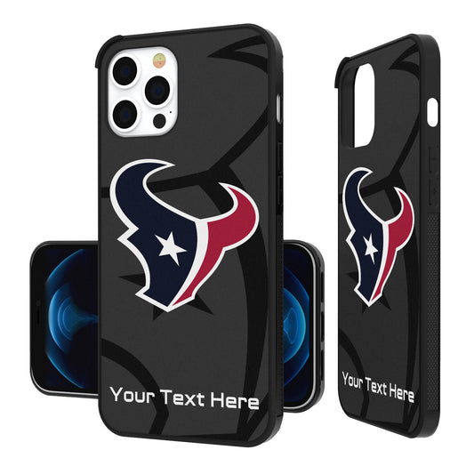 Houston Texans Personalized Tilt Design iPhone Bump Case