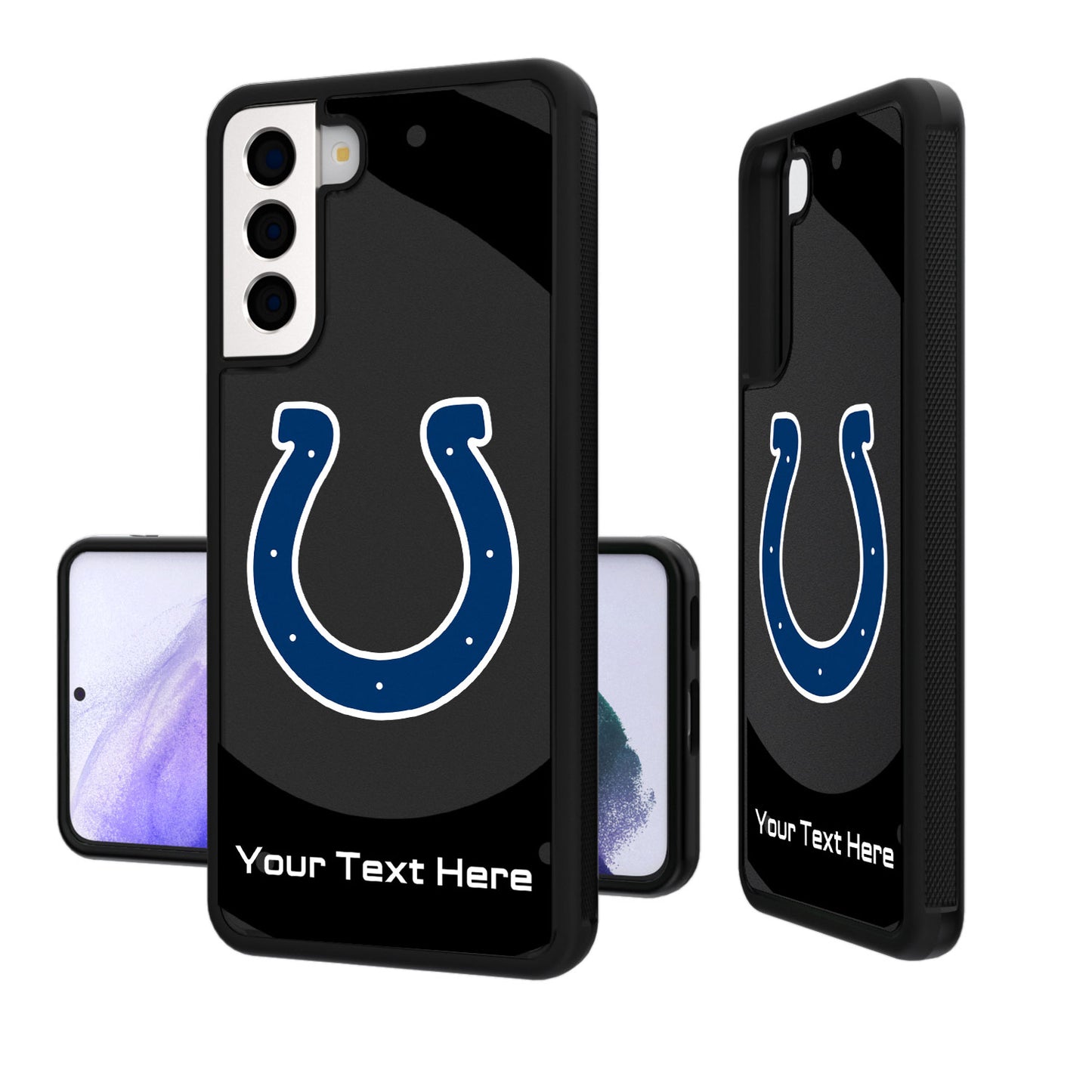 Indianapolis Colts Personalized Tilt Design Galaxy Bump Case