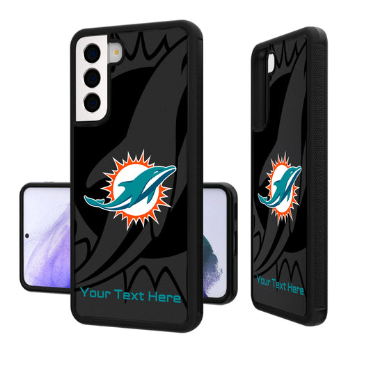 Miami Dolphins Personalized Tilt Design Galaxy Bump Case