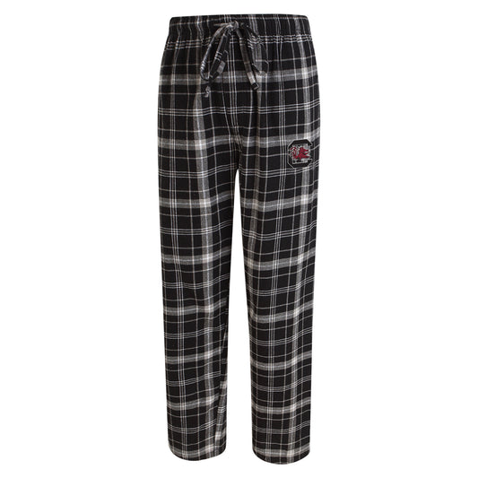 Men's Concepts Sport Black/Gray South Carolina Gamecocks Ultimate Flannel Pants