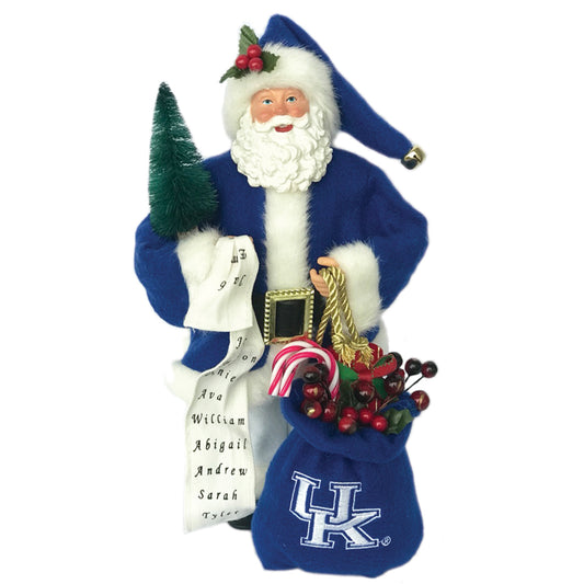 Royal Kentucky Wildcats 12'' Santa