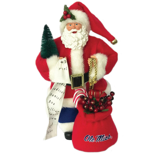 Red Ole Miss Rebels 12'' Santa