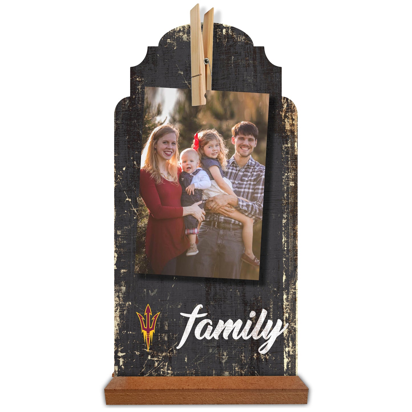 Arizona State Sun Devils 6'' x 12'' Family Clothespin Sign