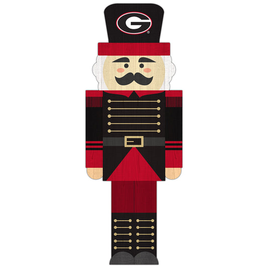 Georgia Bulldogs 31'' Nutcracker Leaner