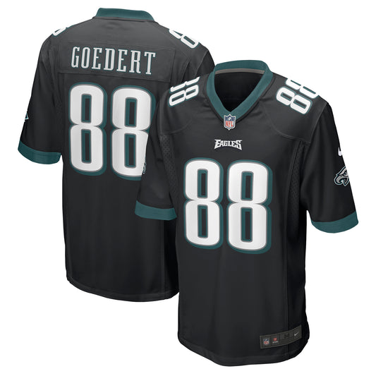 Men's Nike Dallas Goedert Black Philadelphia Eagles Game Jersey