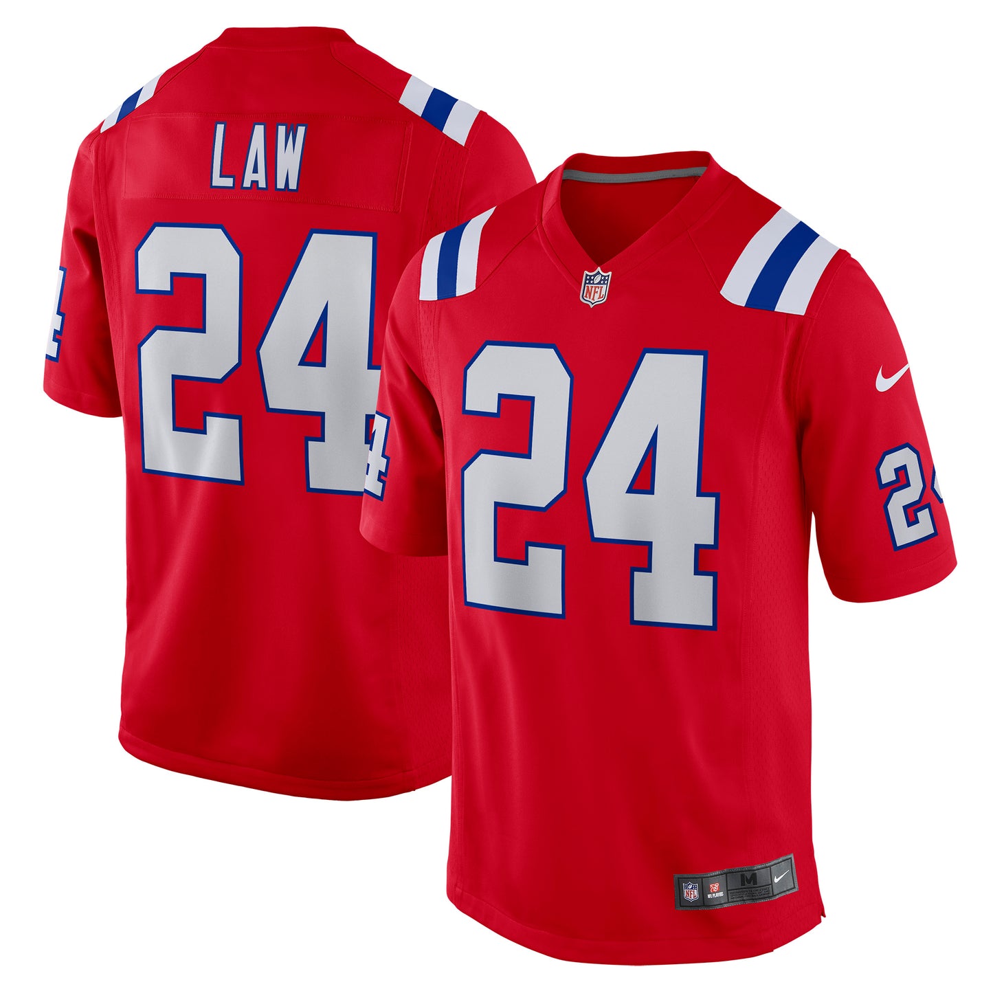 Men's Nike Ty Law Red New England Patriots Retired Player Alternate Game Jersey