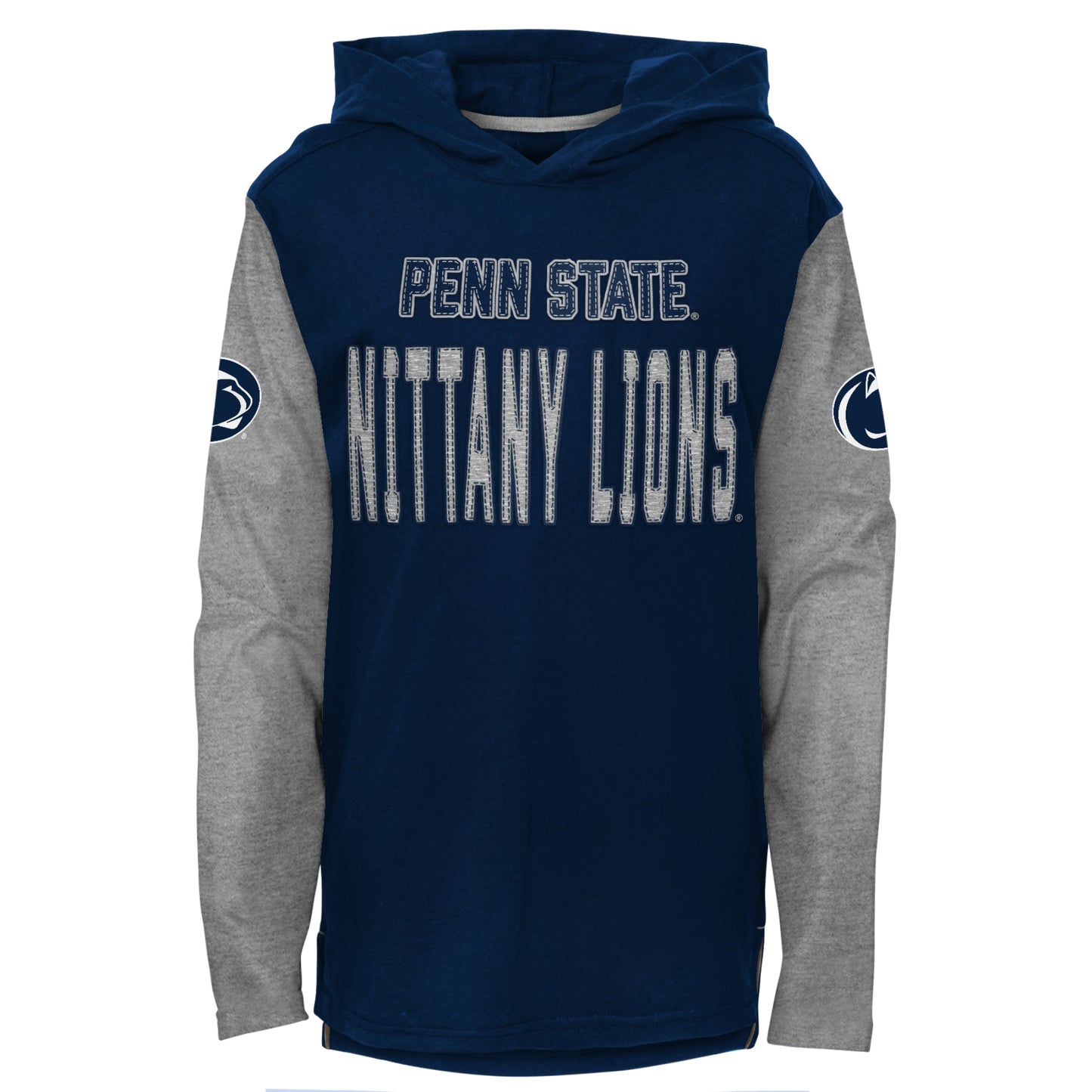 Youth Navy Penn State Nittany Lions Heritage Hoodie Long Sleeve T-Shirt