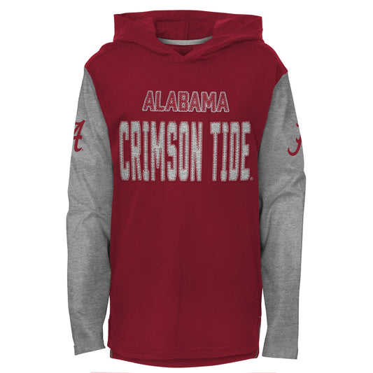 Youth Crimson Alabama Crimson Tide Heritage Hoodie Long Sleeve T-Shirt