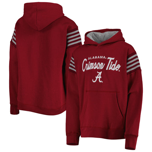 Youth Crimson Alabama Crimson Tide The Champ Is Here Pullover Hoodie