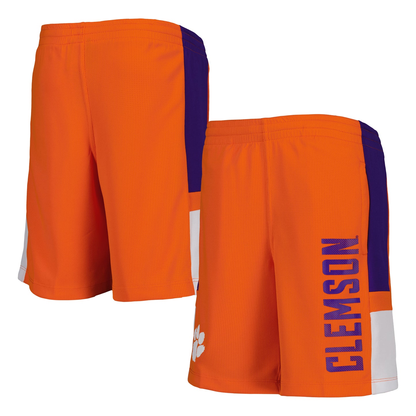 Youth Orange Clemson Tigers Lateral Mesh Performance Shorts