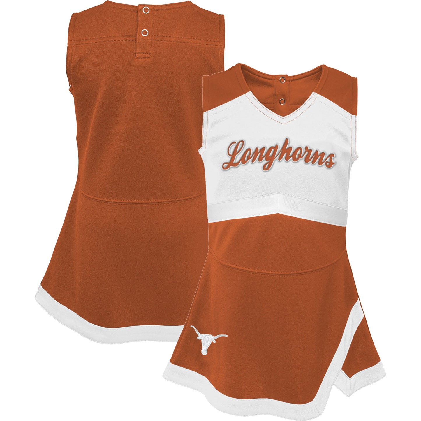 Girls Youth Texas Orange Texas Longhorns Cheer Captain Jumper Dress