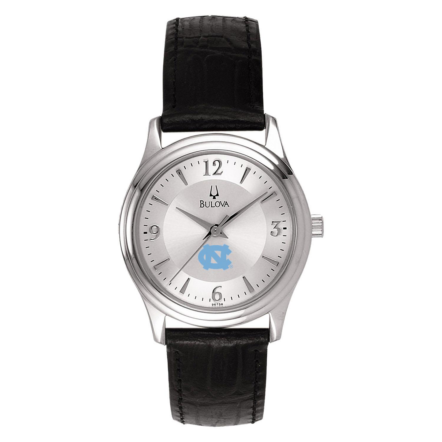 Women's Silver North Carolina Tar Heels Leather Watch