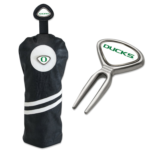 Black Oregon Ducks Golf Gift Set