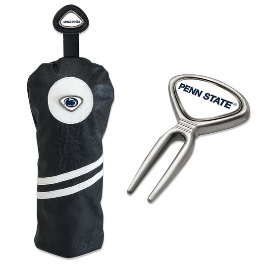 Black Penn State Nittany Lions Golf Gift Set