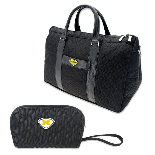 Black Michigan Wolverines Travel Set