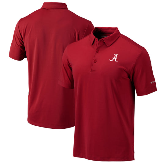 Men's Columbia Crimson Alabama Crimson Tide Omni-Wick Drive Polo