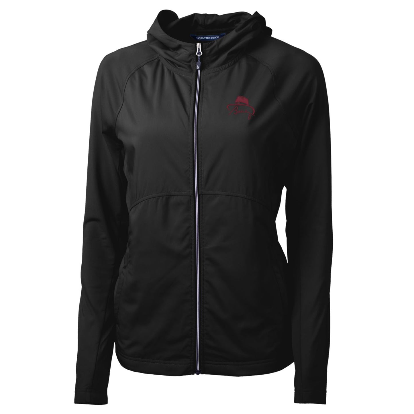 Women's Cutter & Buck Black Florida State Seminoles Bobby Bowden Adapt Eco Knit Full-Zip Jacket