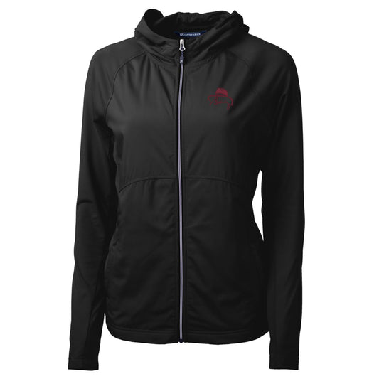 Women's Cutter & Buck Black Florida State Seminoles Bobby Bowden Adapt Eco Knit Full-Zip Jacket