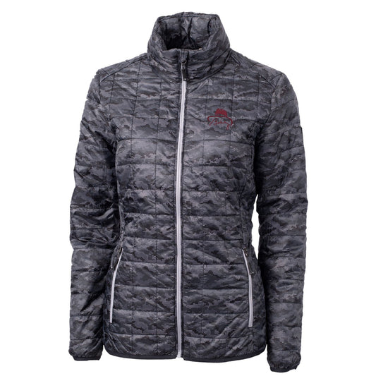 Women's Cutter & Buck Black Florida State Seminoles Bobby Bowden Eco Full-Zip Puffer Jacket