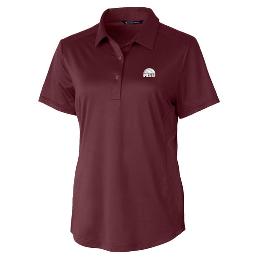 Women's Cutter & Buck Maroon Mississippi State Bulldogs Logo Prospect Polo