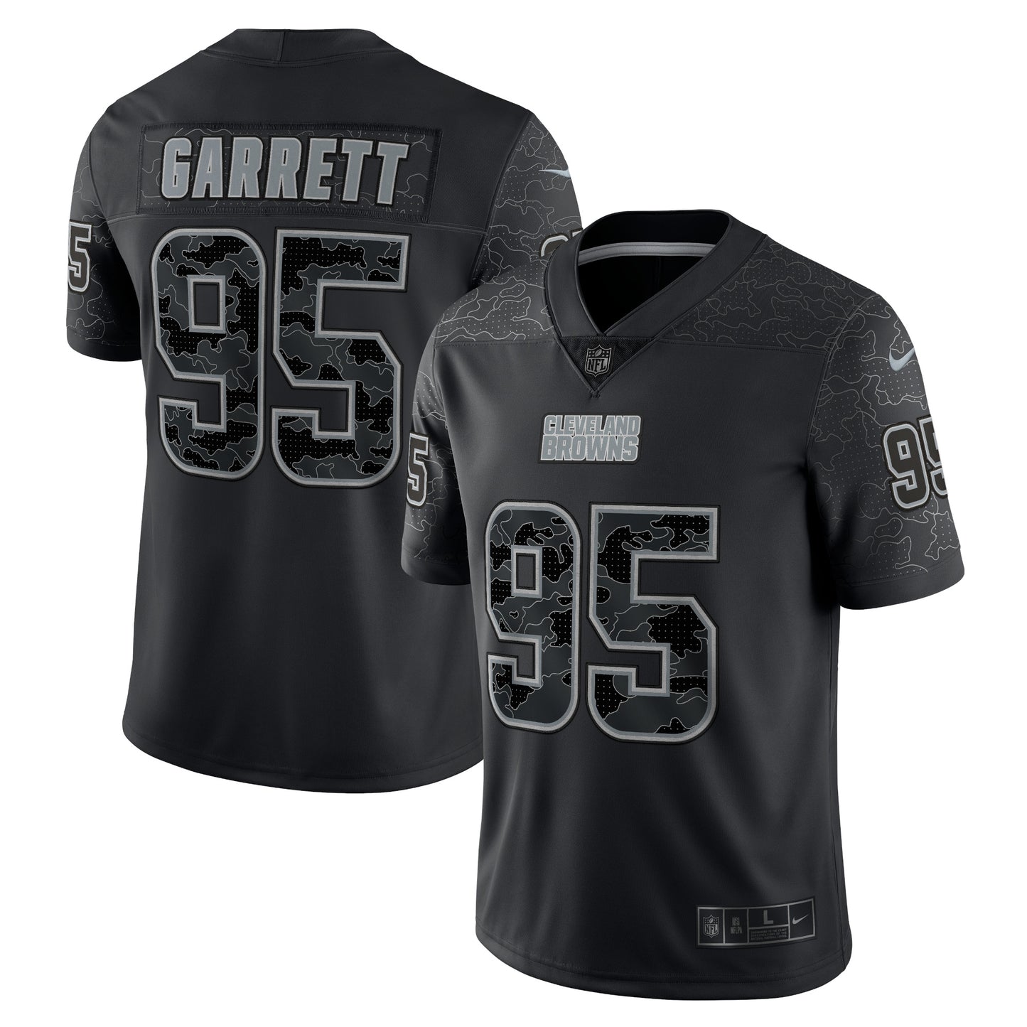 Men's Nike Myles Garrett Black Cleveland Browns RFLCTV Limited Jersey