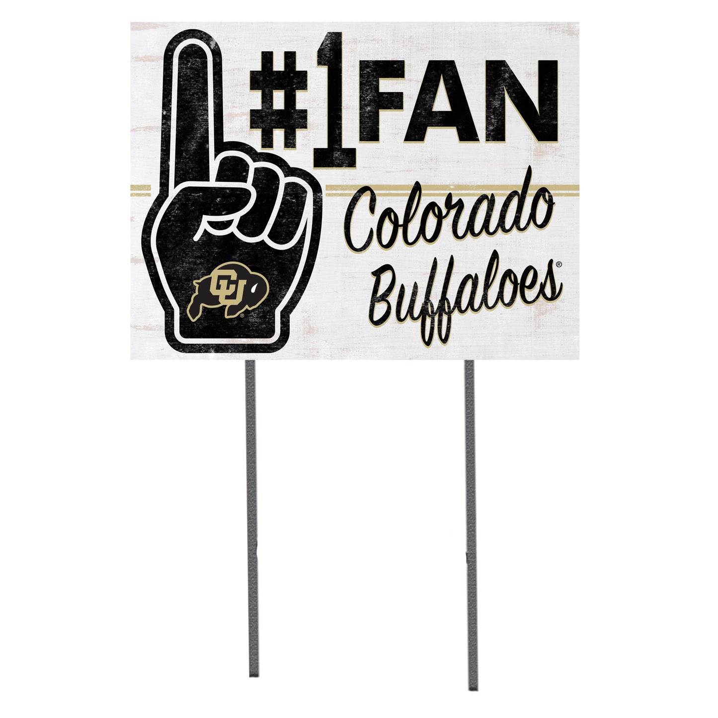 Colorado Buffaloes 18'' x 24'' #1 Fan Yard Sign