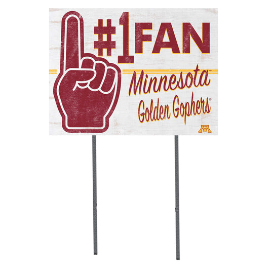 Minnesota Golden Gophers 18'' x 24'' #1 Fan Yard Sign