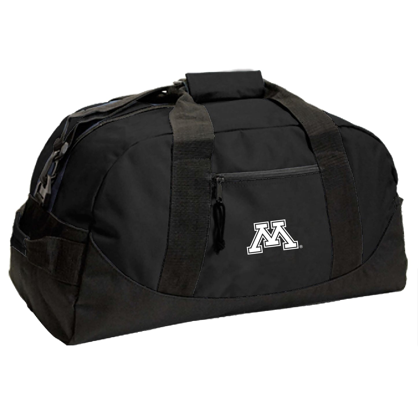 Black Minnesota Golden Gophers Dome Duffel Bag