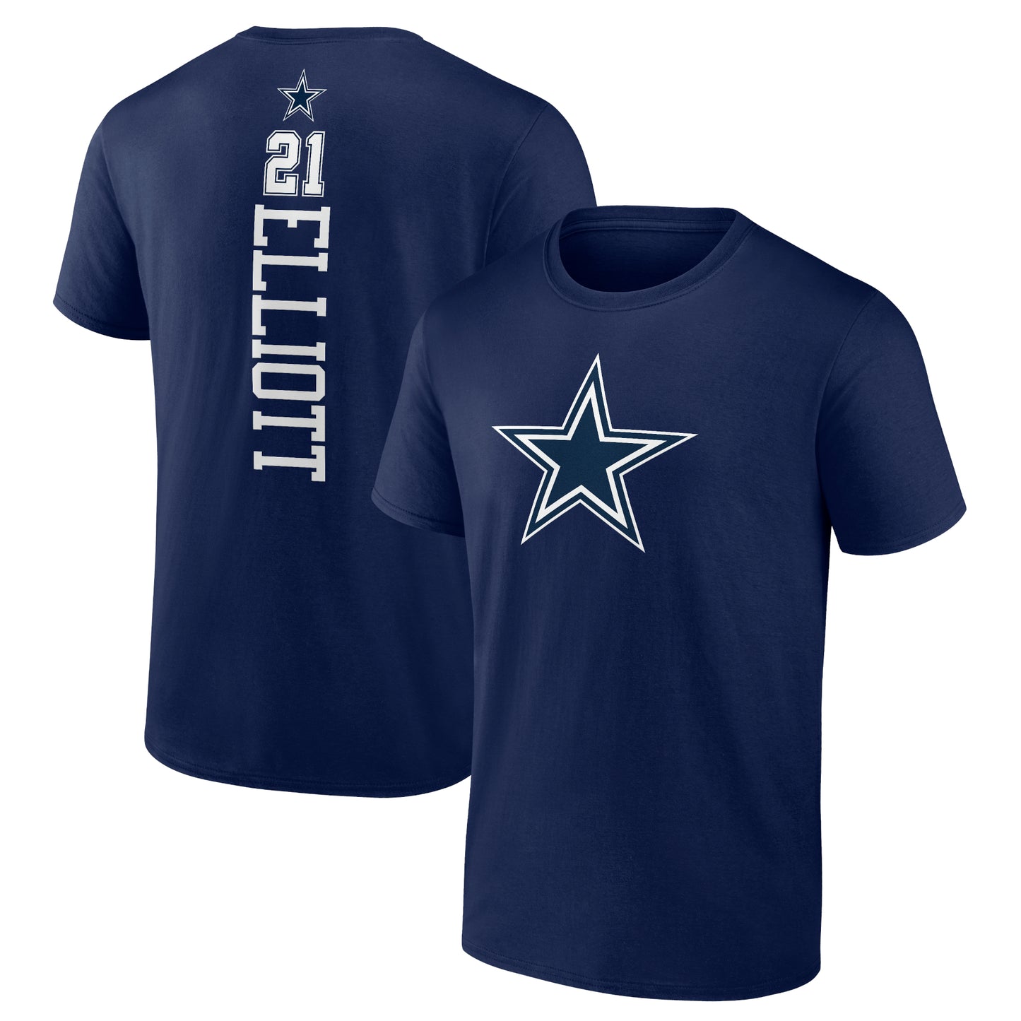 Men's Ezekiel Elliott Navy Dallas Cowboys Playmaker T-Shirt