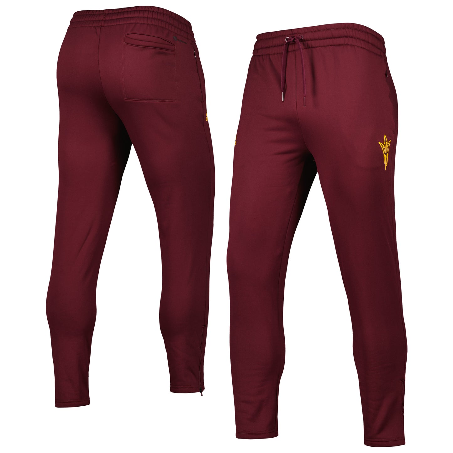 Men's adidas Maroon Arizona State Sun Devils AEROREADY Tapered Pants