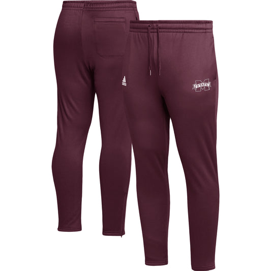 Men's adidas Maroon Mississippi State Bulldogs AEROREADY Tapered Pants