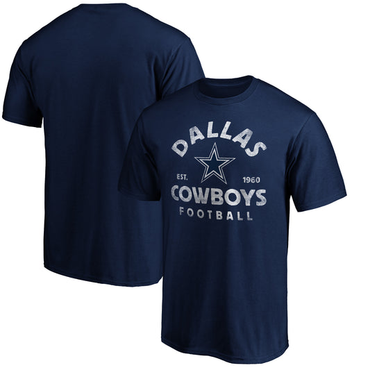 Men's Navy Dallas Cowboys Vintage Arch T-Shirt