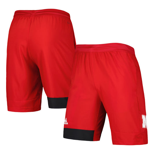 Men's adidas Scarlet Nebraska Huskers Training Shorts