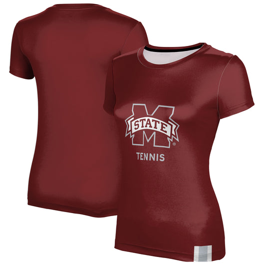 Women's Maroon Mississippi State Bulldogs Tennis T-Shirt