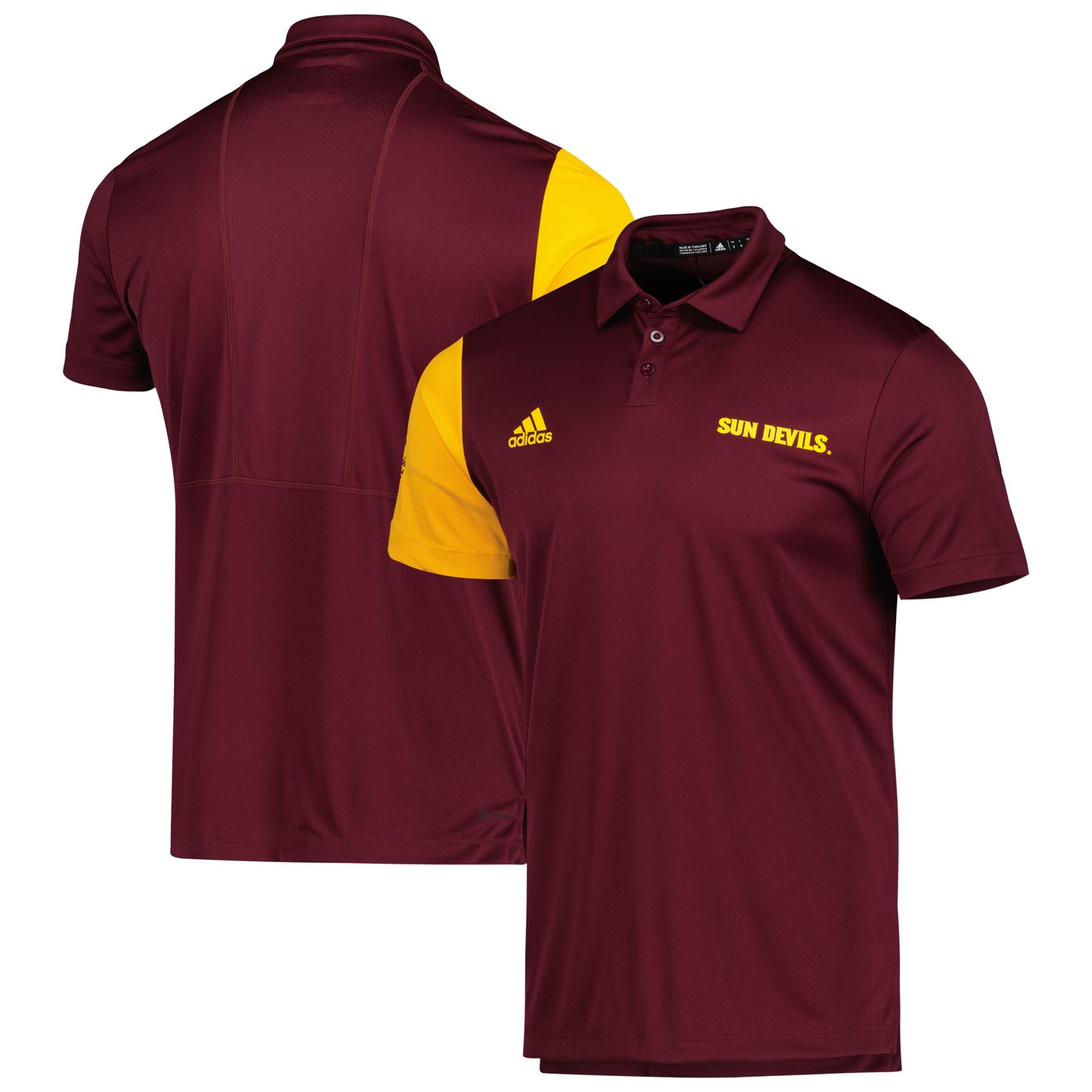 Men's adidas Maroon Arizona State Sun Devils AEROREADY Polo