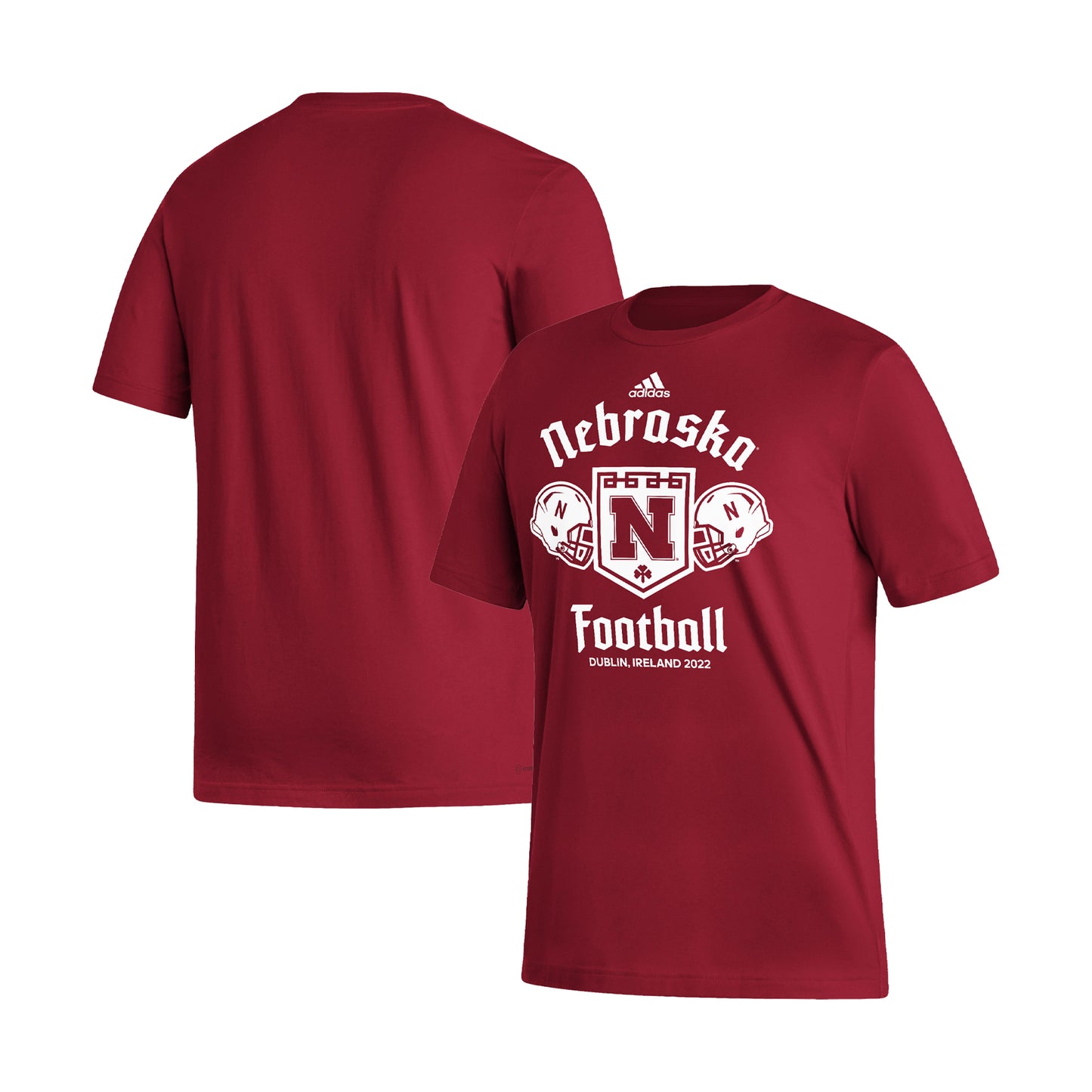 Men's adidas Scarlet Nebraska Huskers Dublin Strategy Game Fresh T-Shirt